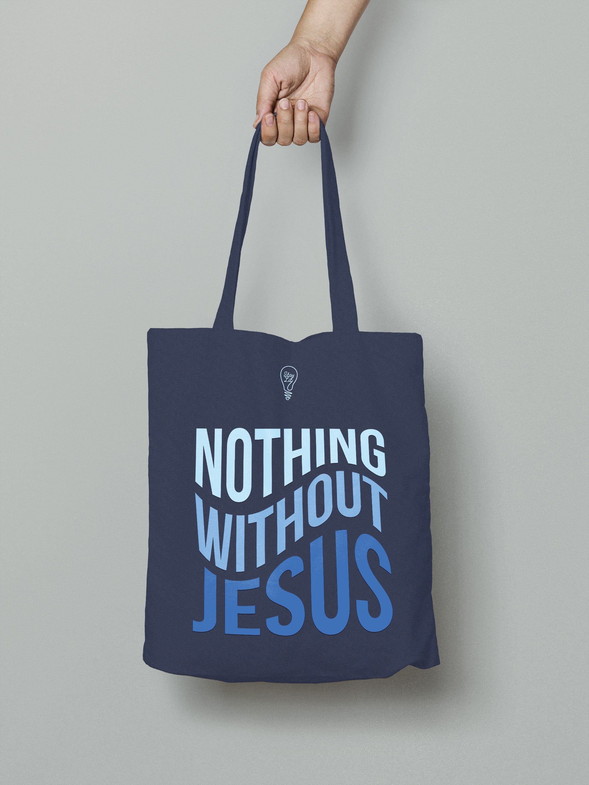 Nothing Without Jesus Tote Bag image 0