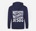 Zipped Nothing Without Jesus Hoodie image 3