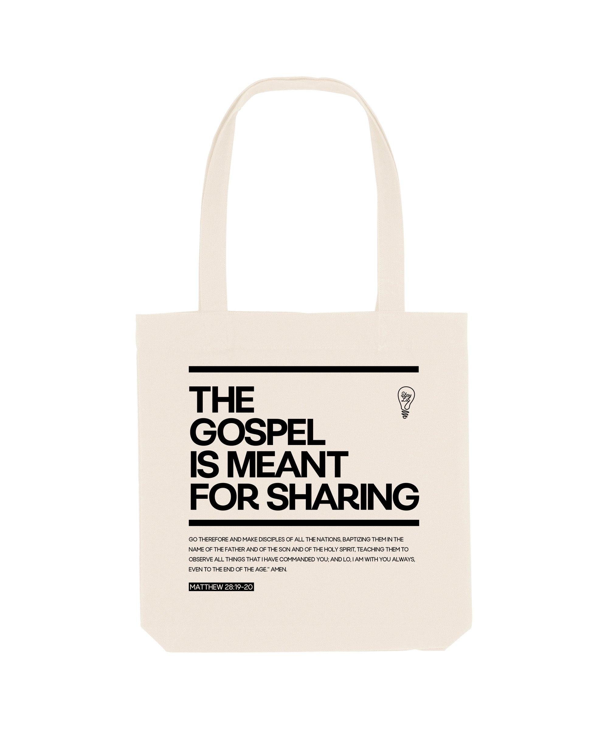 The Gospel Is Meant For Sharing Tote Bag image 2
