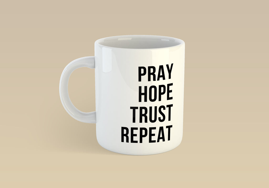 Pray Hope Trust Repeat Mug image 1