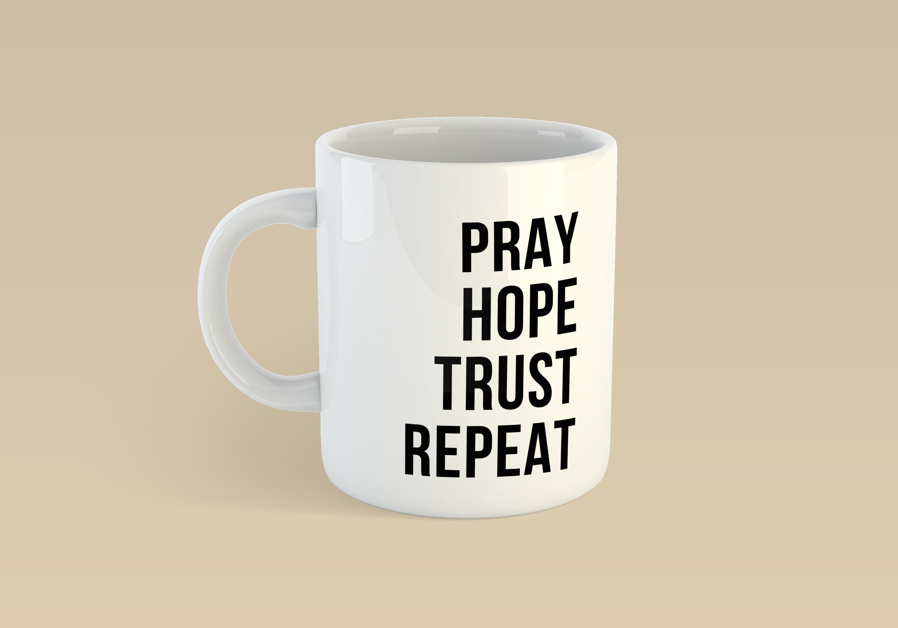 Pray Hope Trust Repeat Mug image 1