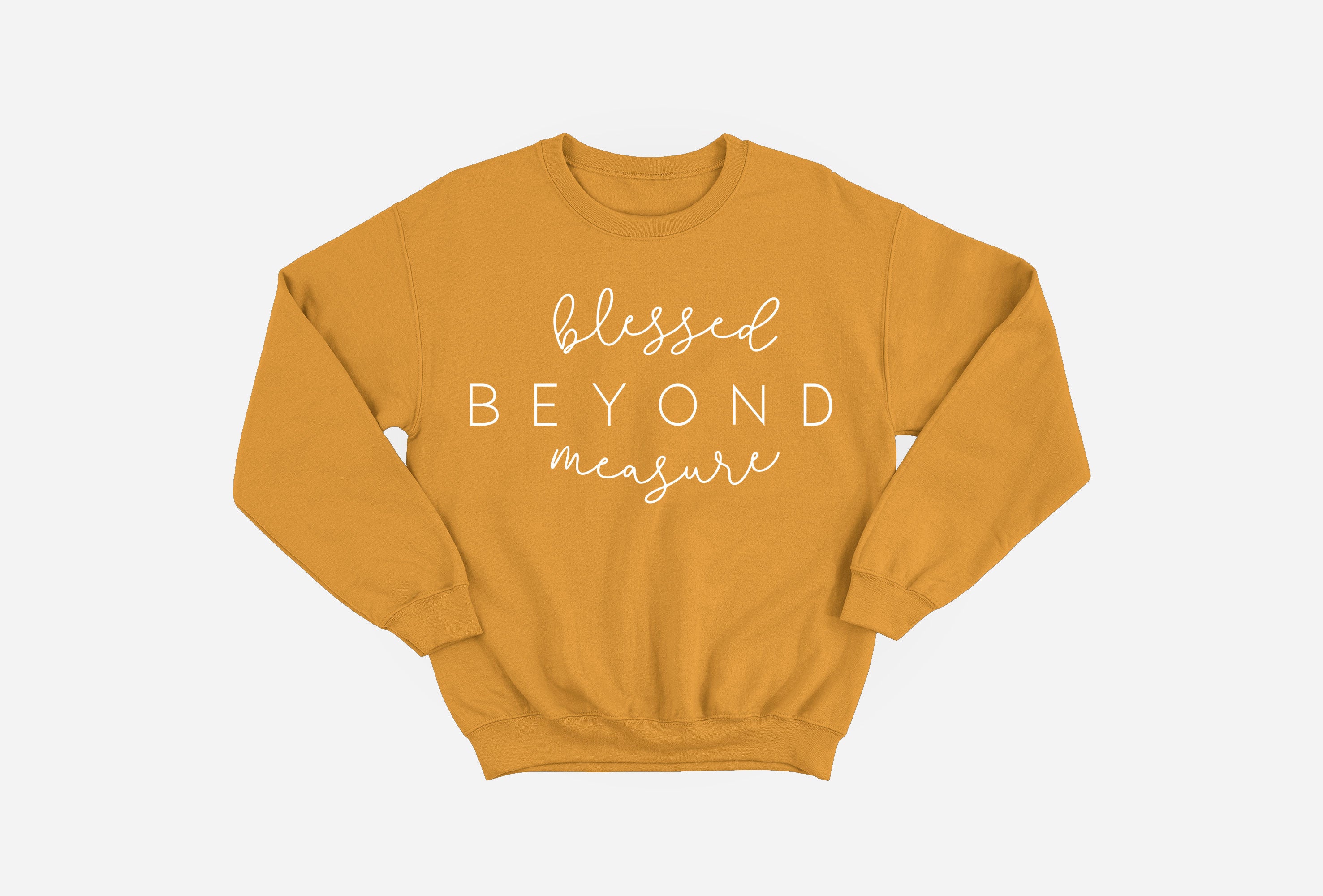 Blessed Beyond Measure Gold Sweatshirt (L) image 0