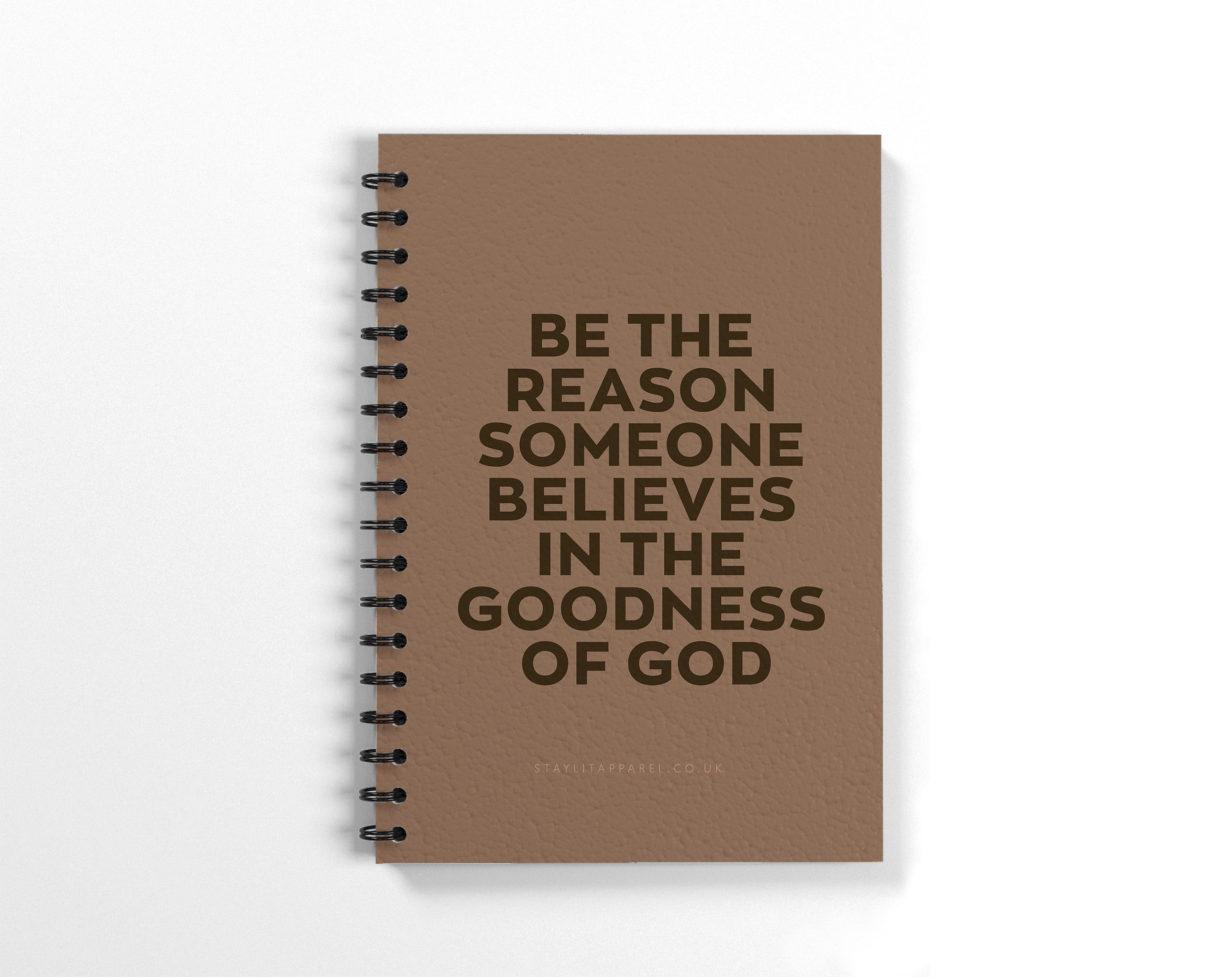 Goodness of God Spiral Bound Notebook in Cocoa image 0