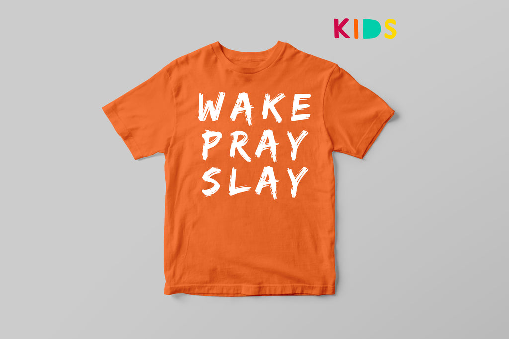 Wake Pray Slay Kids T-shirt image 2