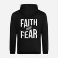 Faith Over Fear Black Pullover Hoodie image 0