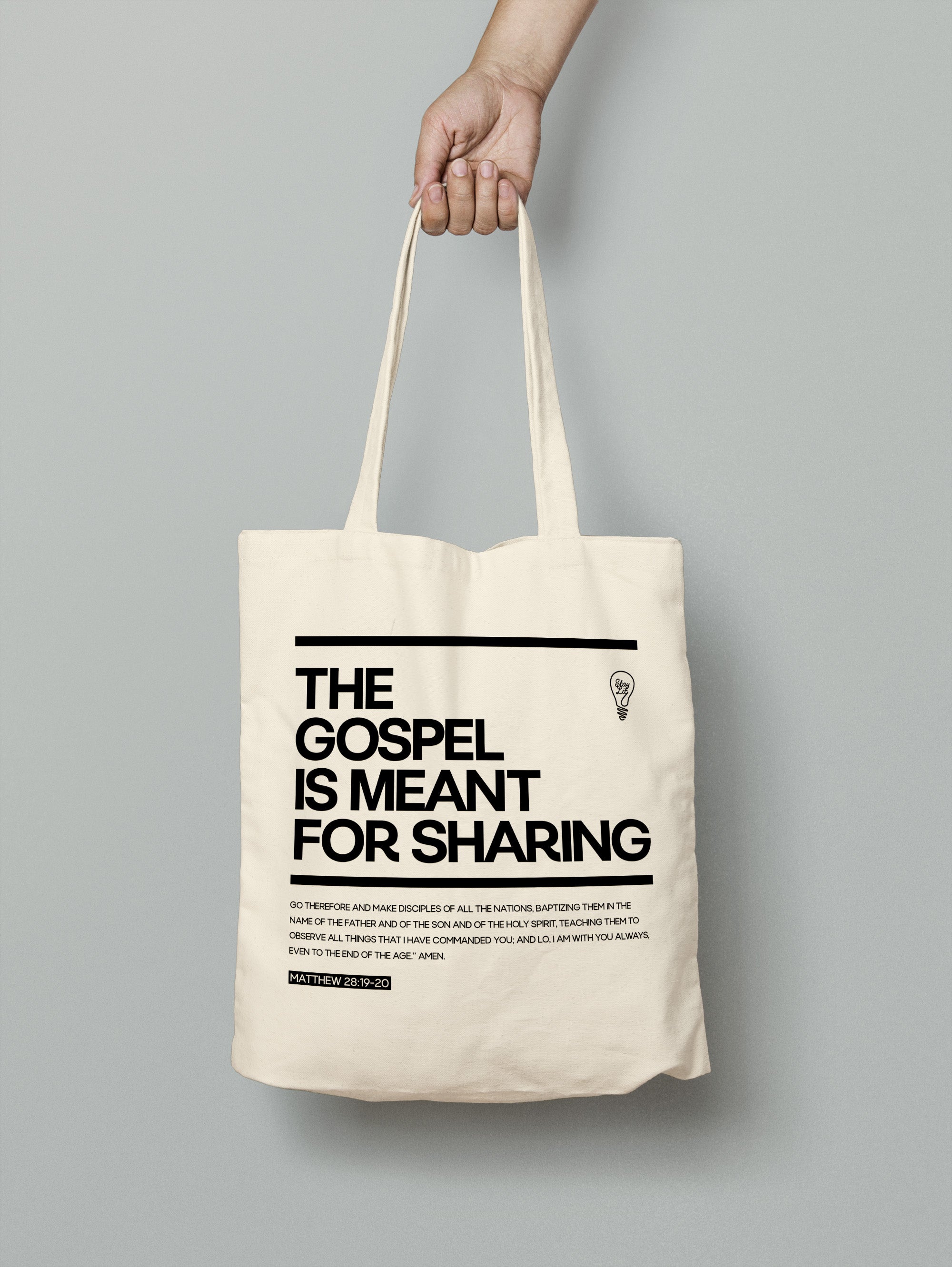 The Gospel Is Meant For Sharing Tote Bag image 1