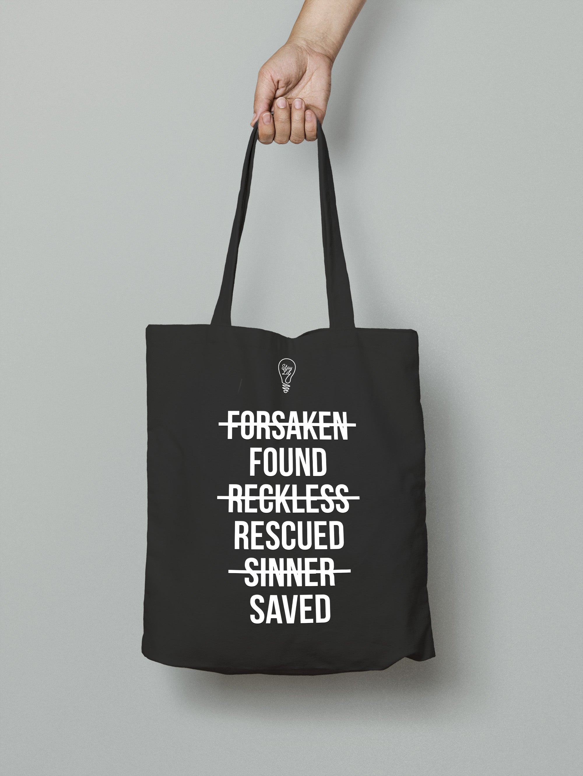 Found Rescued Saved Tote Bag image 0
