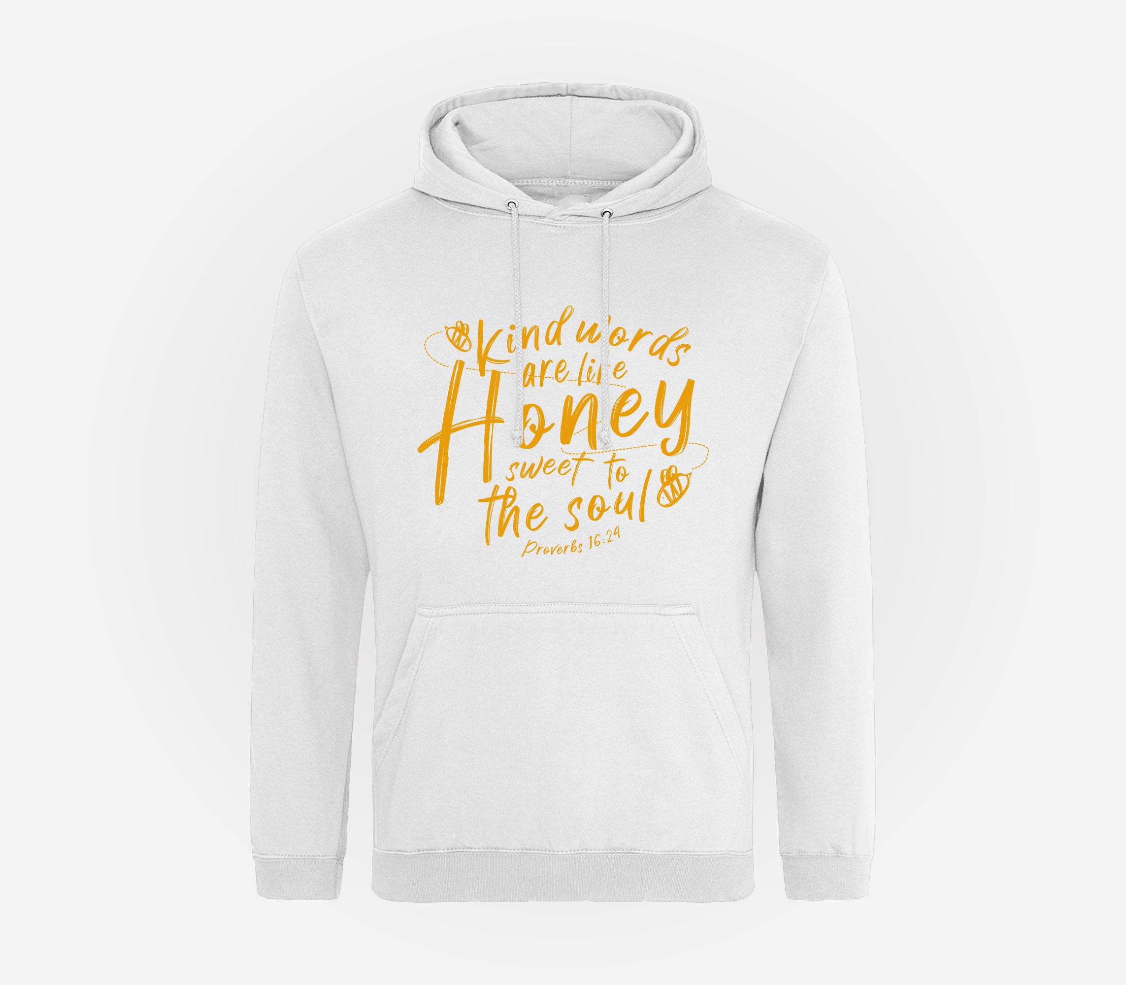 Kind Words are like Honey Hoodie image 1
