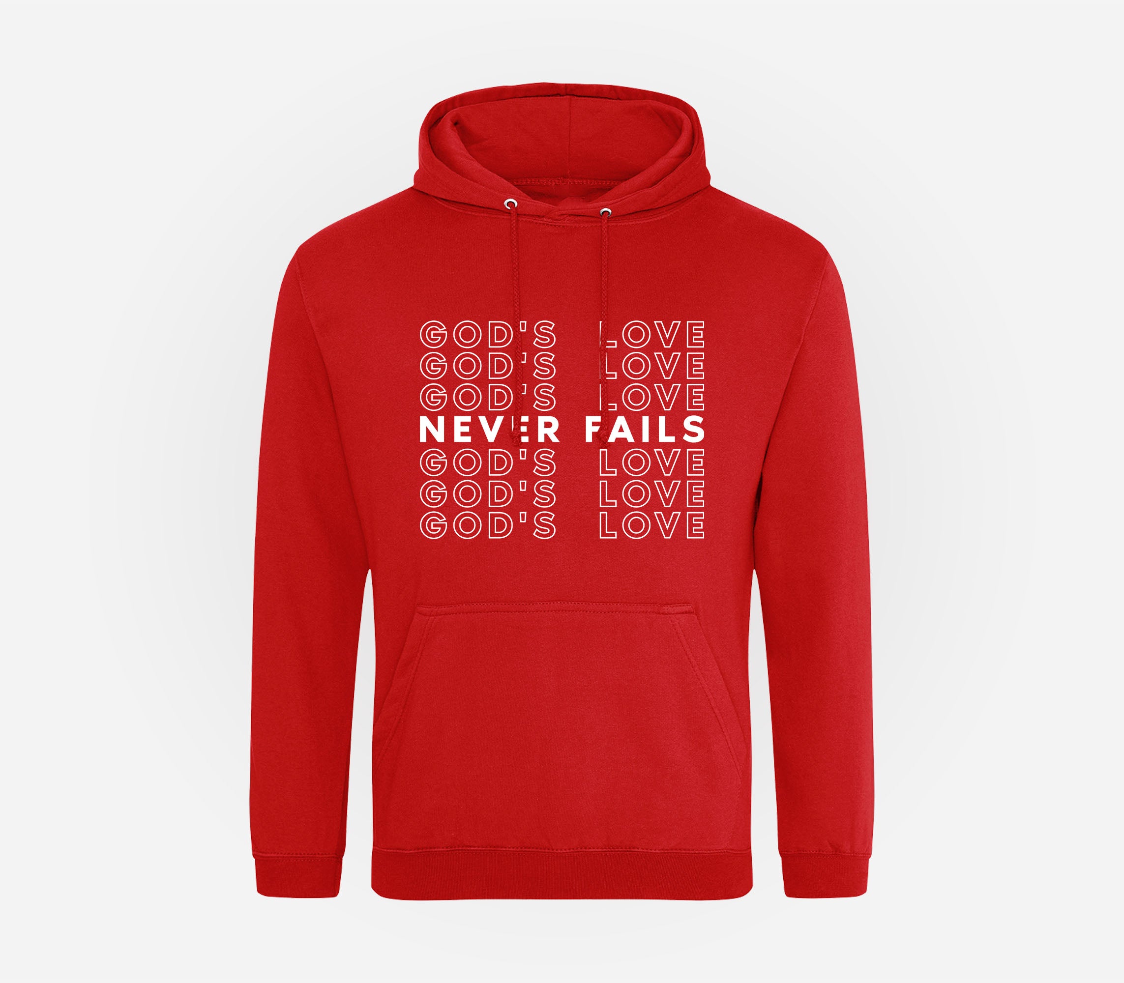 God's Love Never Fails Hoodie image 0