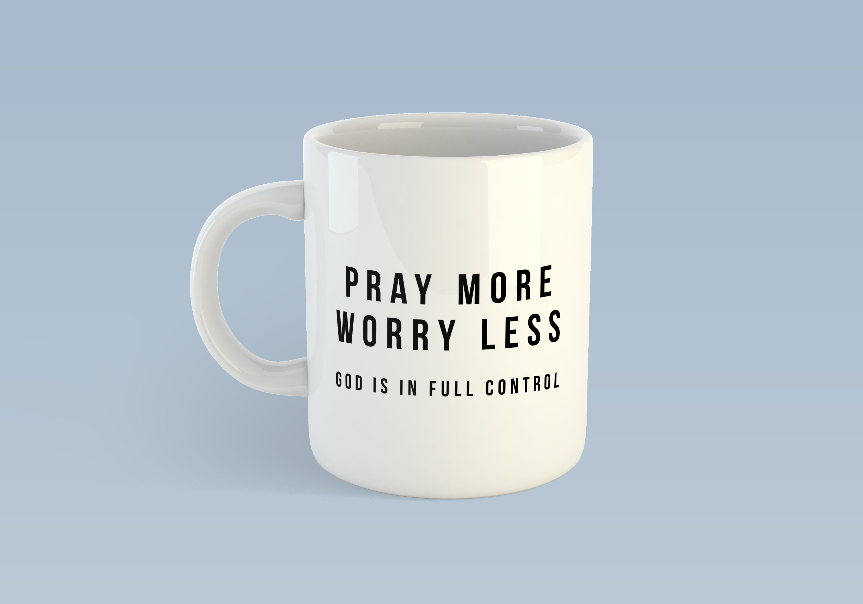 Pray More Worry Less Mug image 1