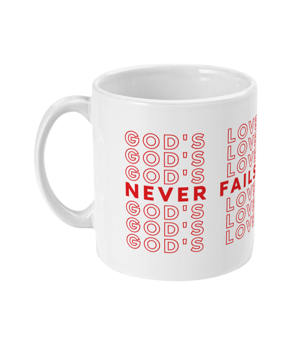 God's Love Never Fails Mug image 1