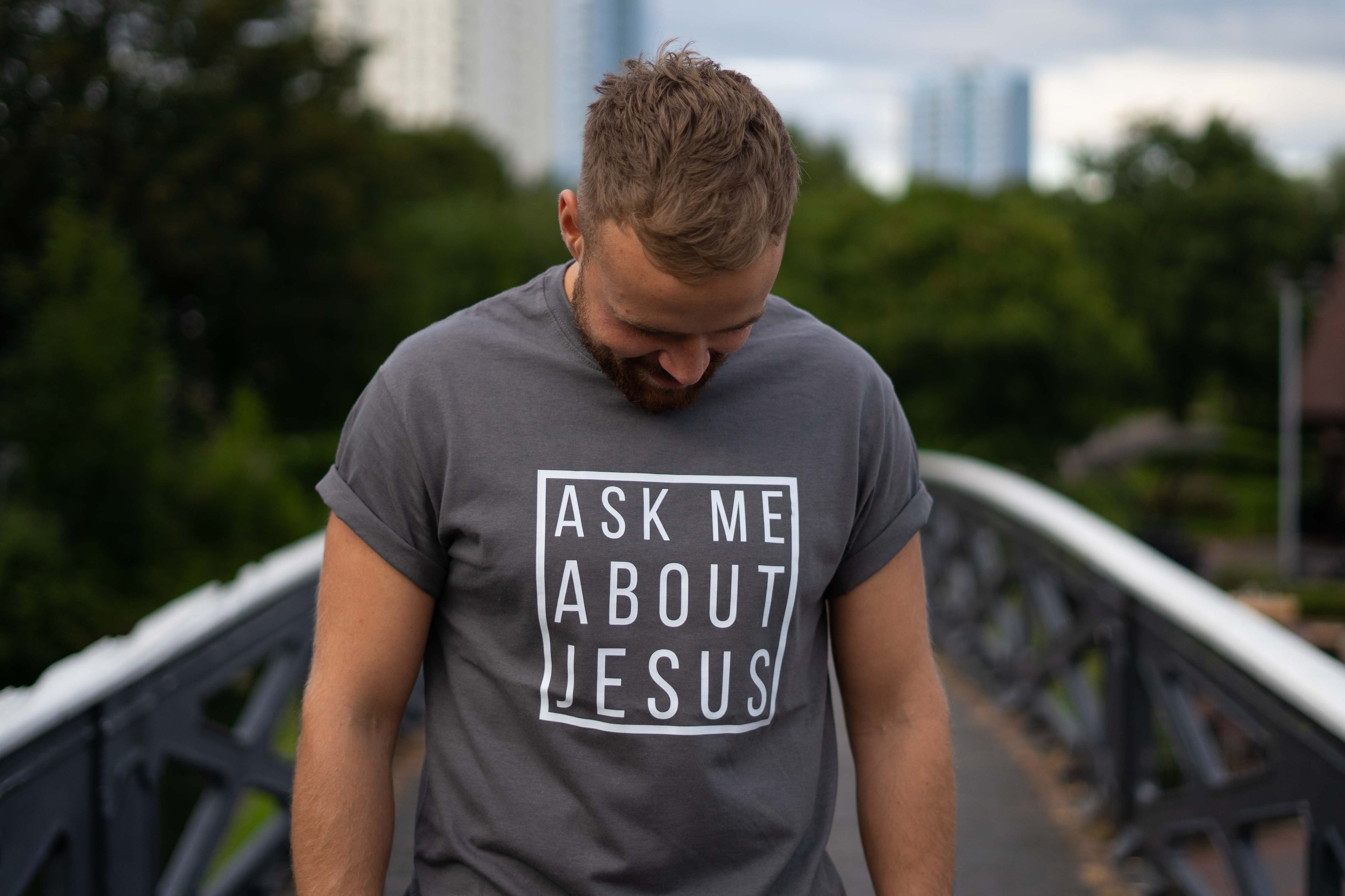 Ask Me About Jesus T-shirt image 4