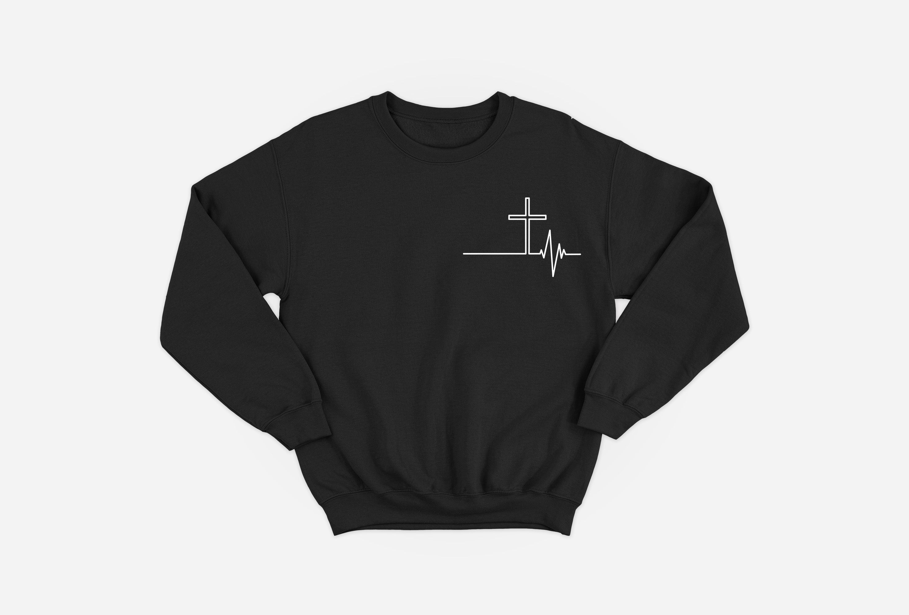 Jesus Is My Lifeline Cross Sweatshirt image 1