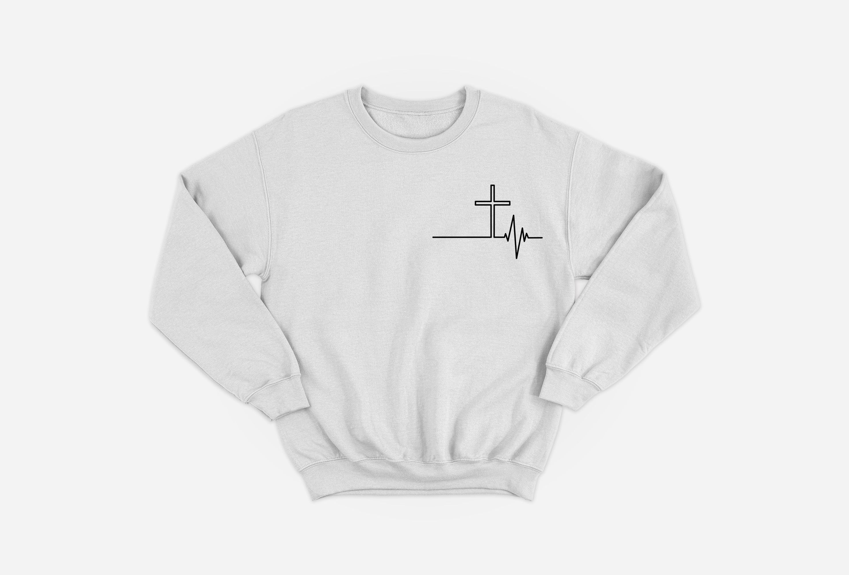 Jesus Is My Lifeline Cross Sweatshirt image 2