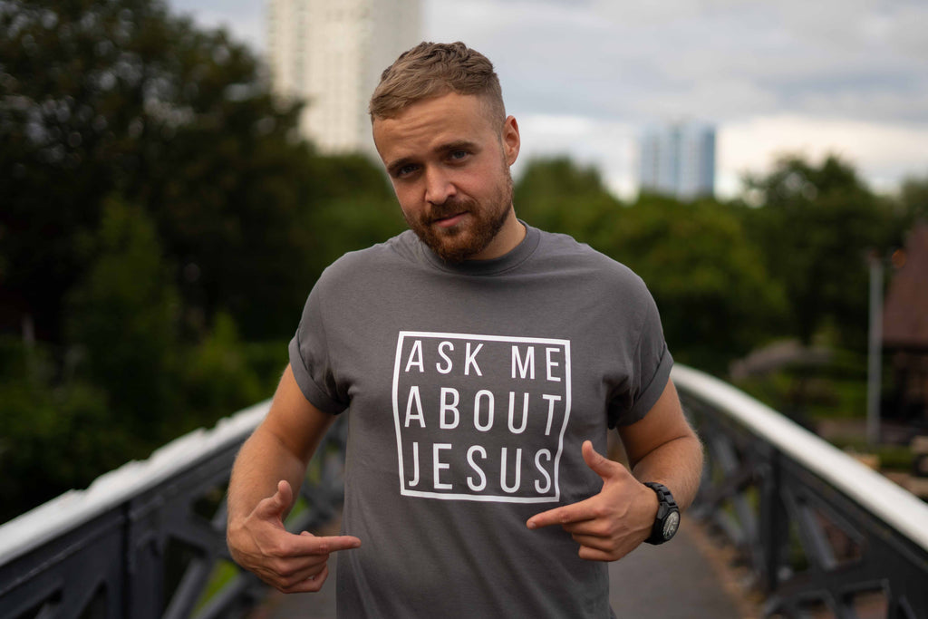 Ask Me About Jesus T-shirt image 1