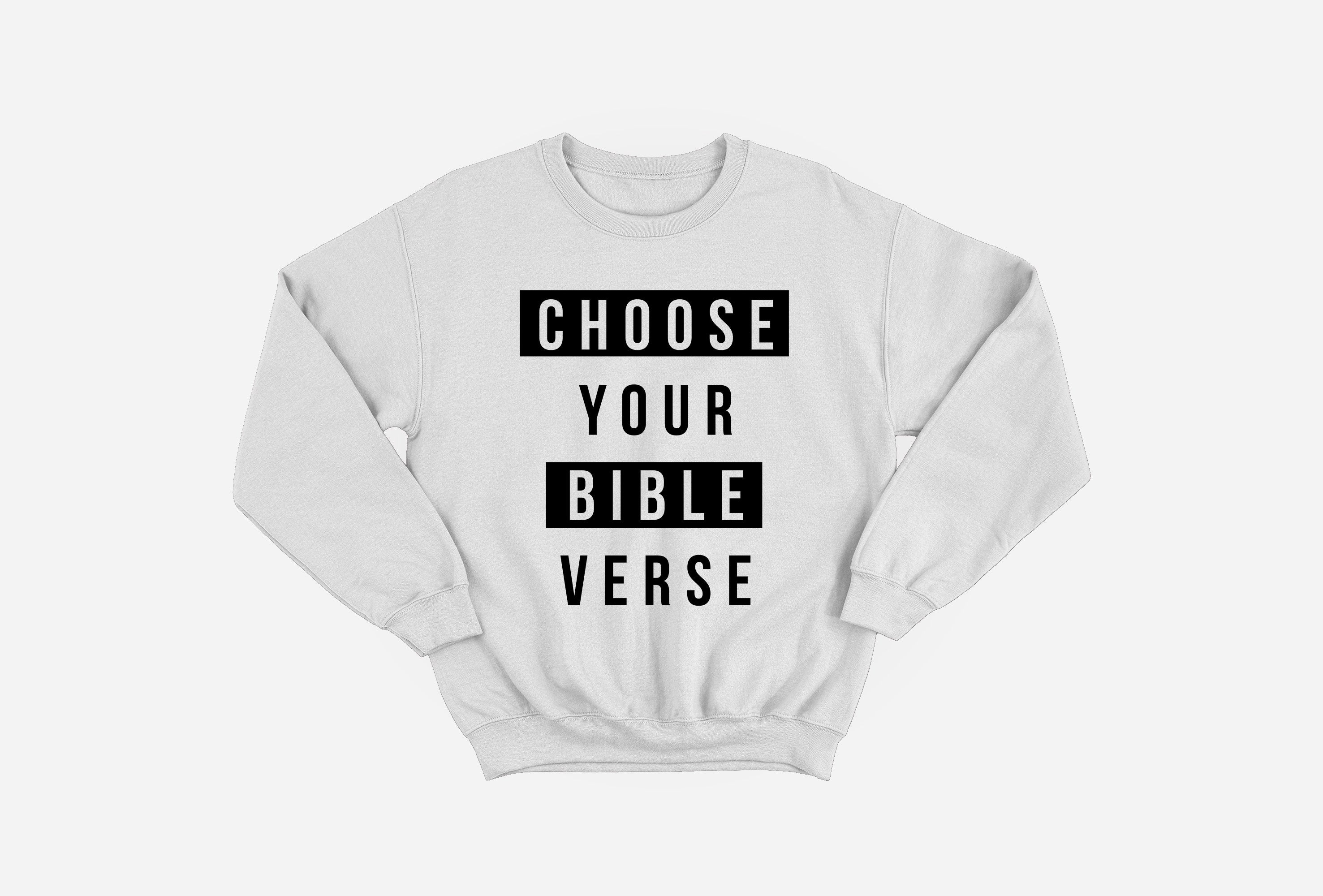 Personalised Bible Verse Sweatshirt image 3