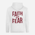 Faith Over Fear White Pullover Hoodie image 0