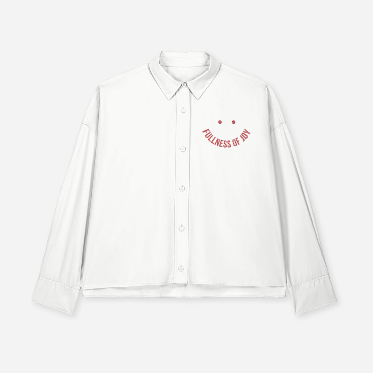 Fullness of Joy Cropped Oversized Shirt