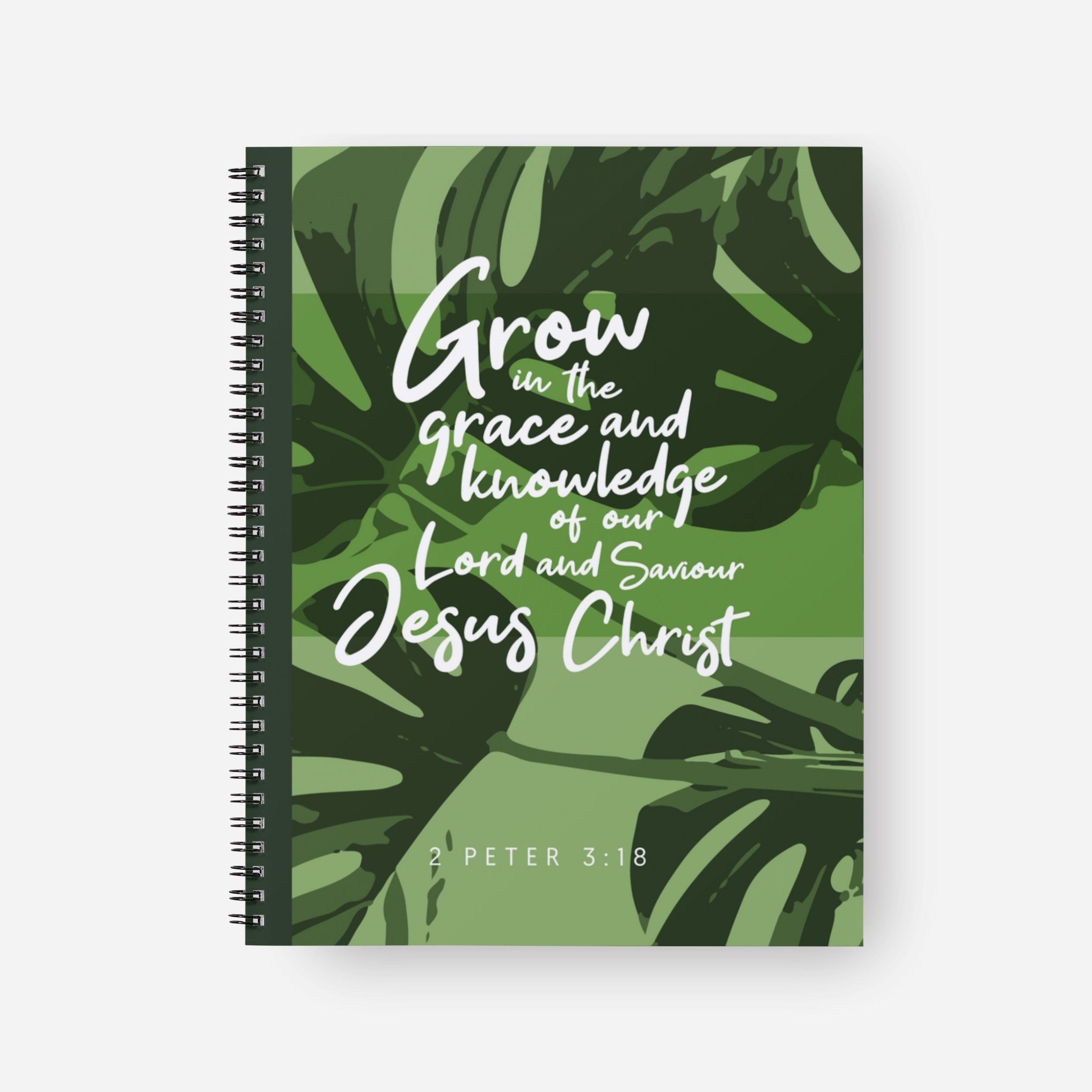 Grow in Grace Spiral Bound Notebook