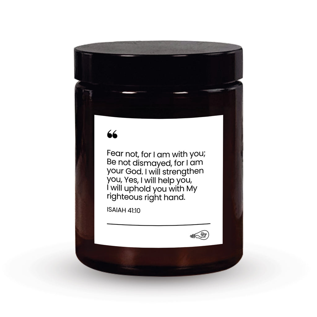 Isaiah 41:10 Bible Verse Candle