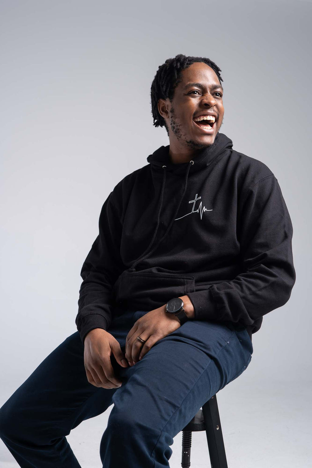 Jesus Is My Lifeline Cross Hoodie