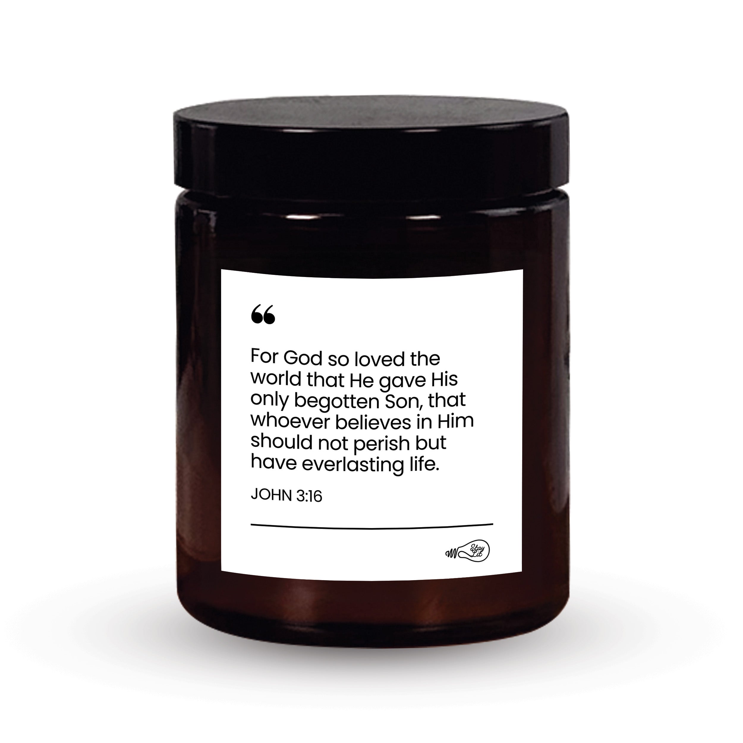 John 3:16 Bible Verse Candle