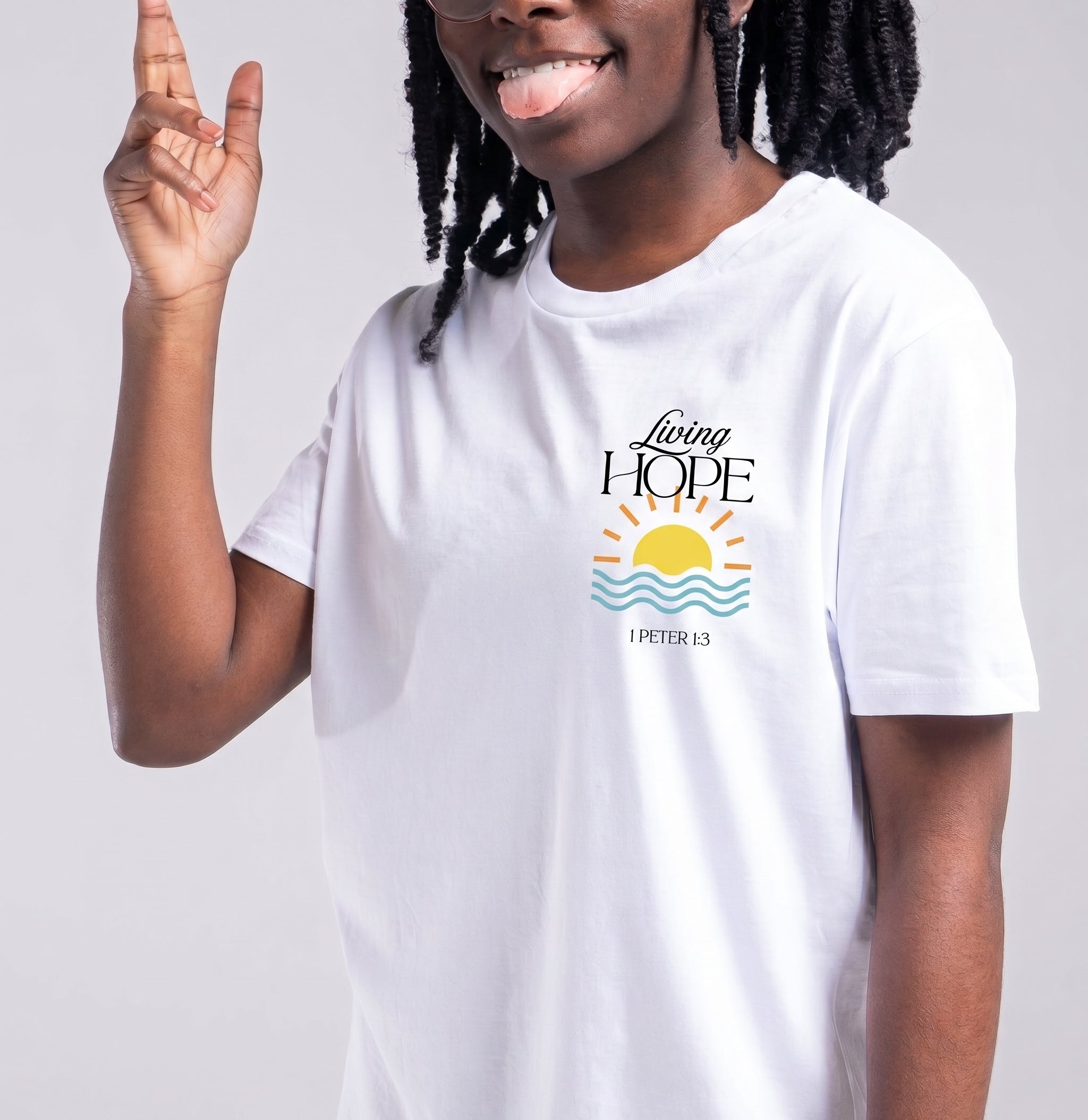 Living hope Christian T-shirt by Stay Lit Apparel