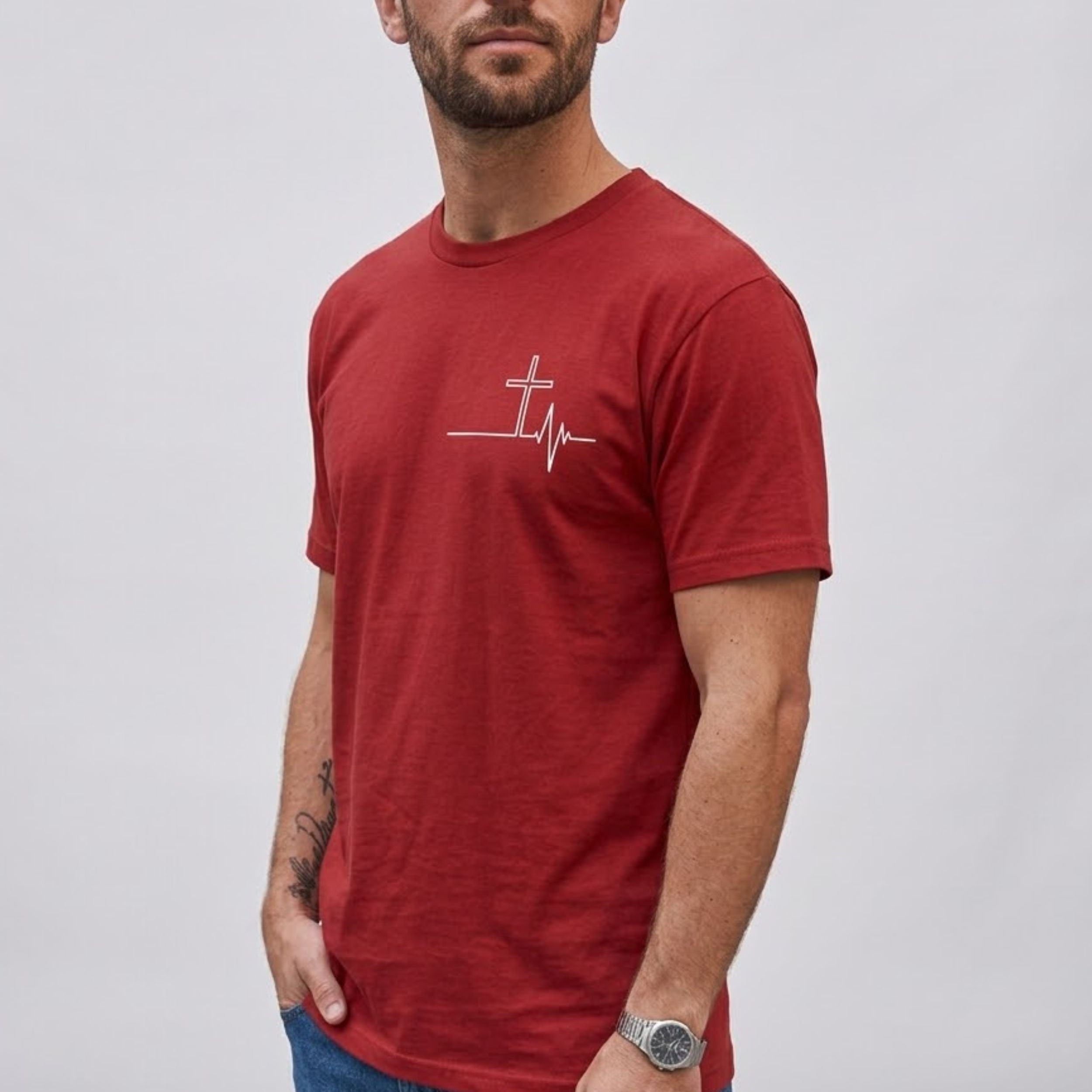 Jesus Is My Lifeline Cross T-Shirt