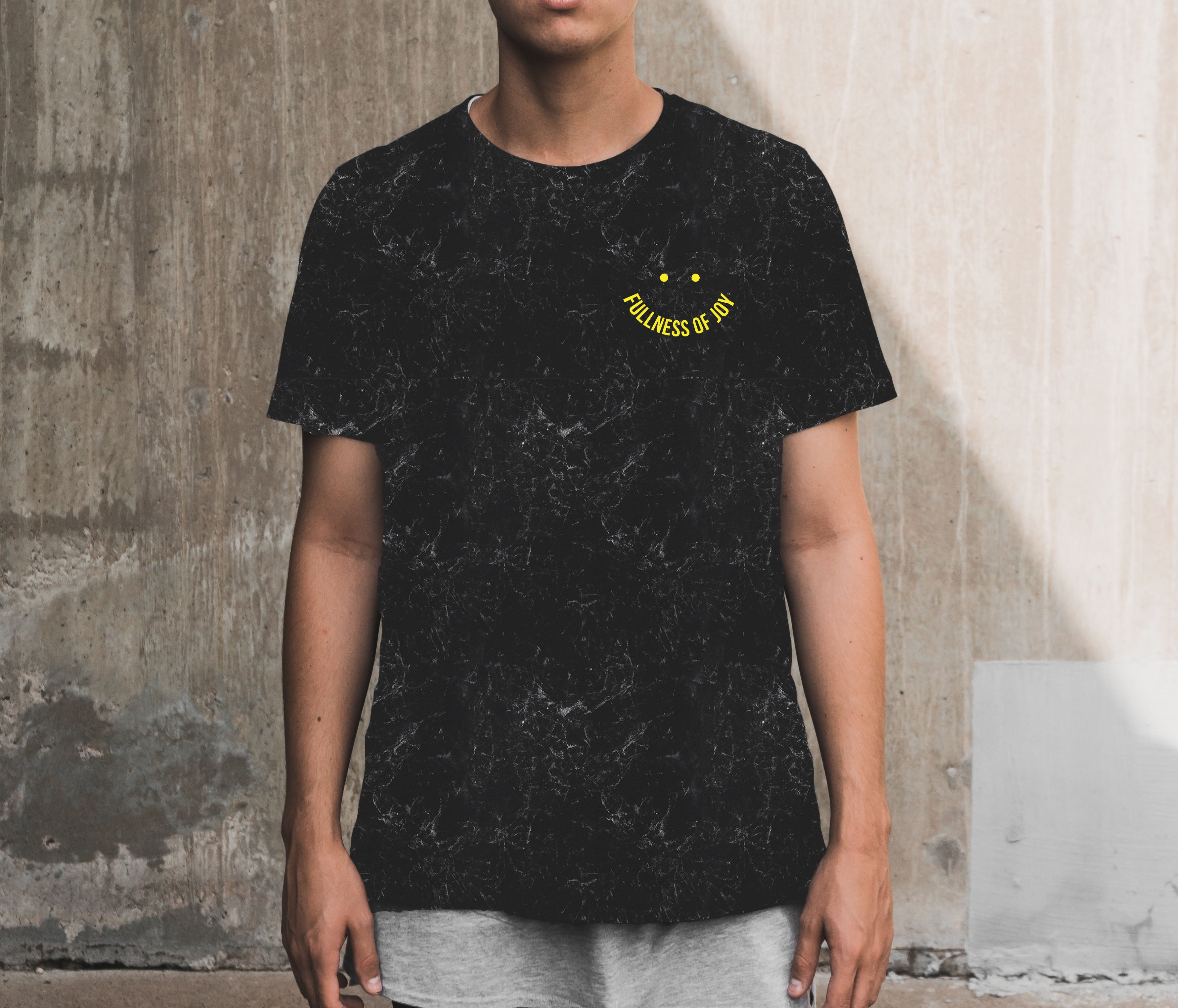 Fullness of Joy Black Marble T-Shirt image 1