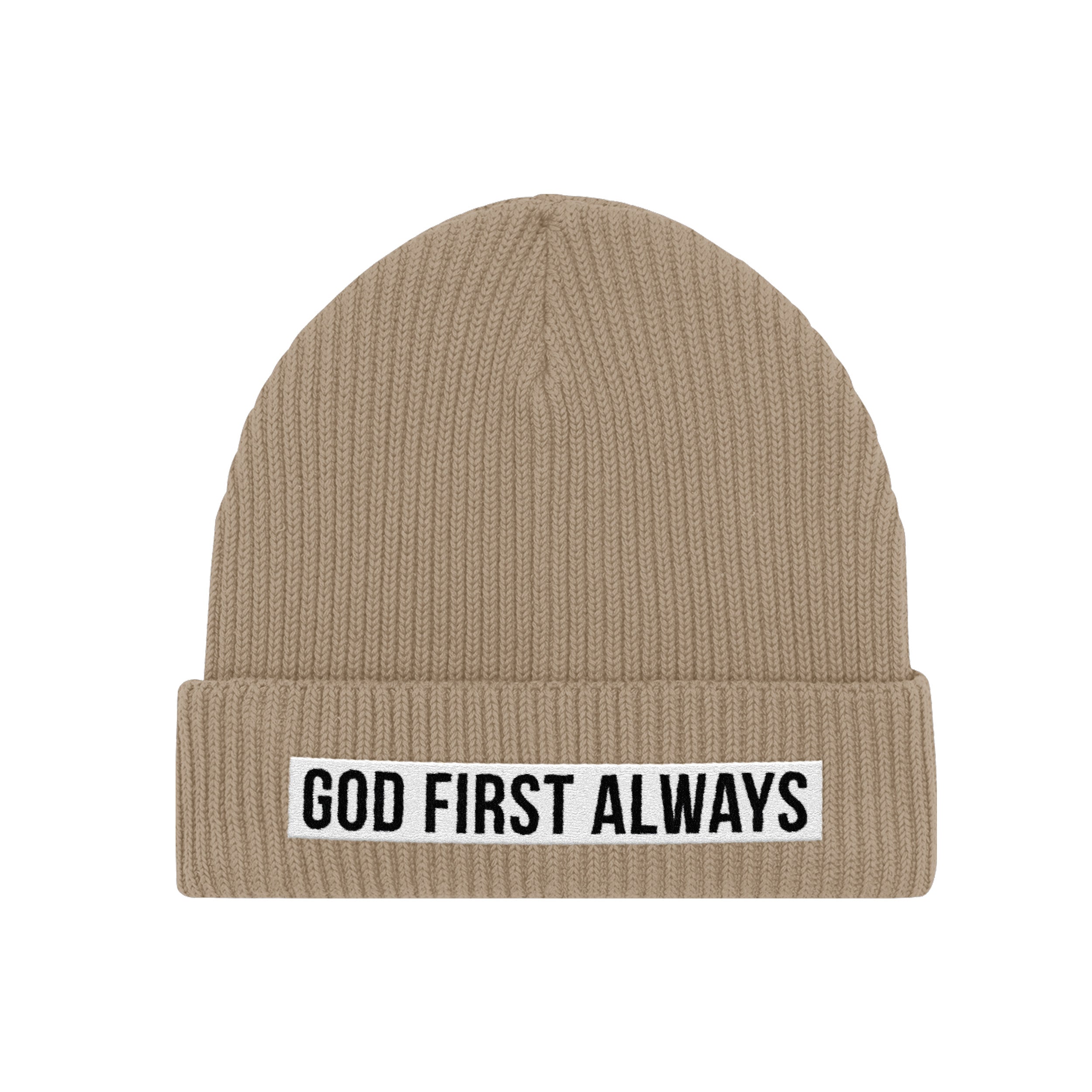 God First Always Fisherman Beanie image 0