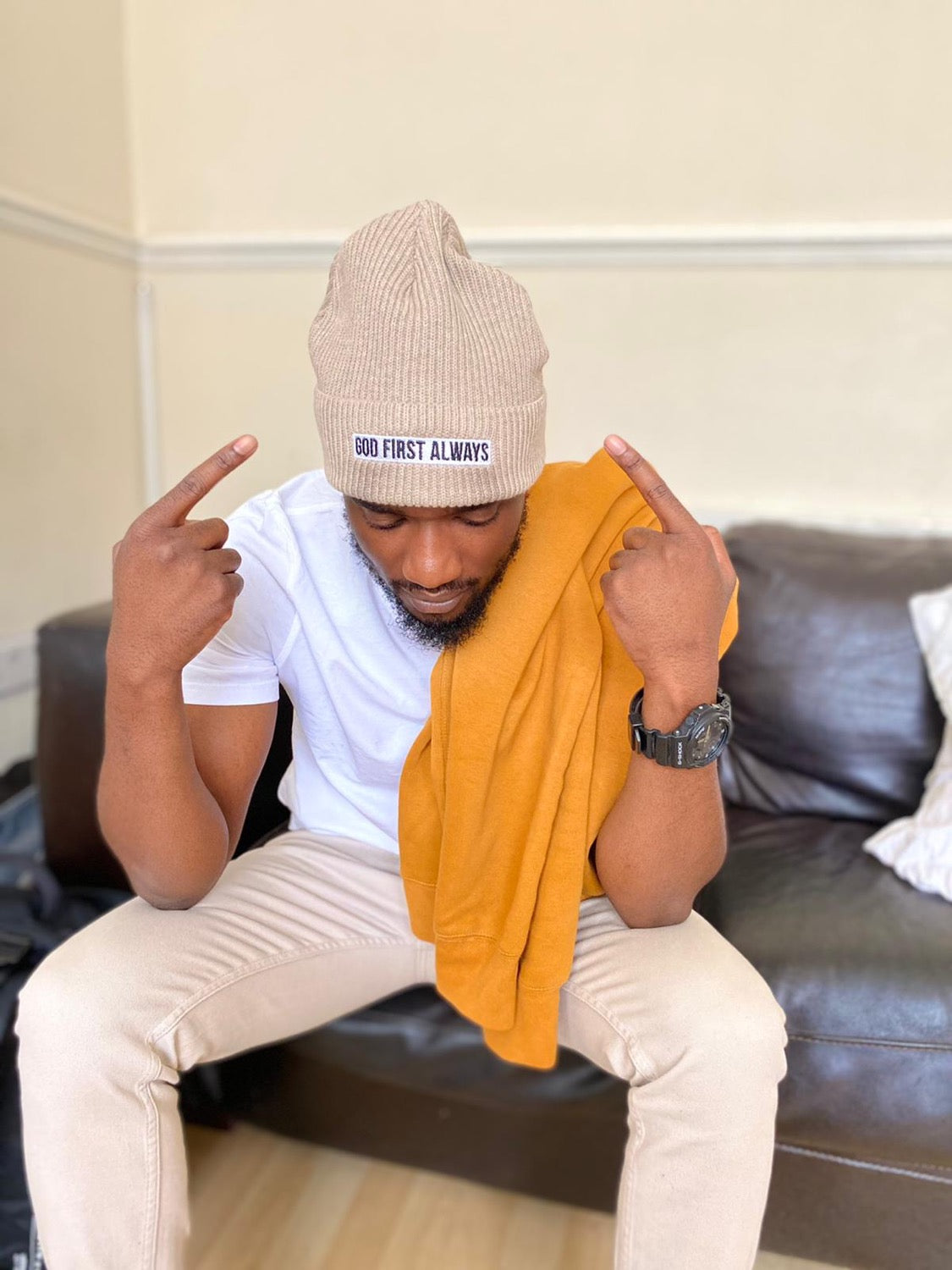 God First Always Fisherman Beanie image 5
