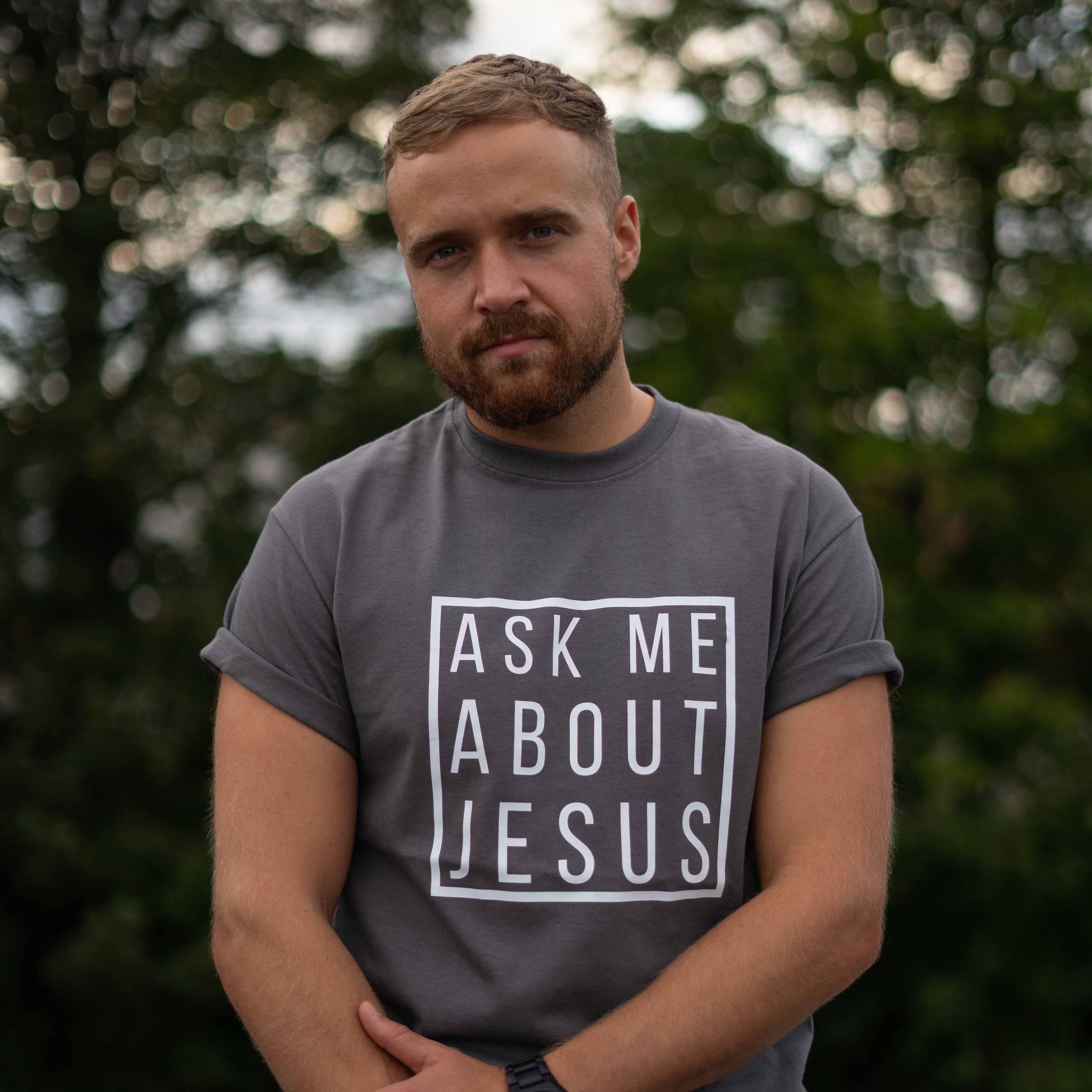 Ask Me About Jesus T-shirt image 2