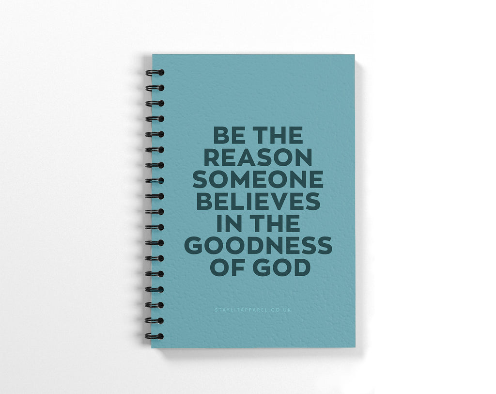 Goodness of God Spiral Bound Notebook in Teal image 0