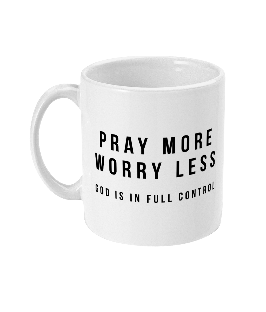 Pray More Worry Less Mug image 0