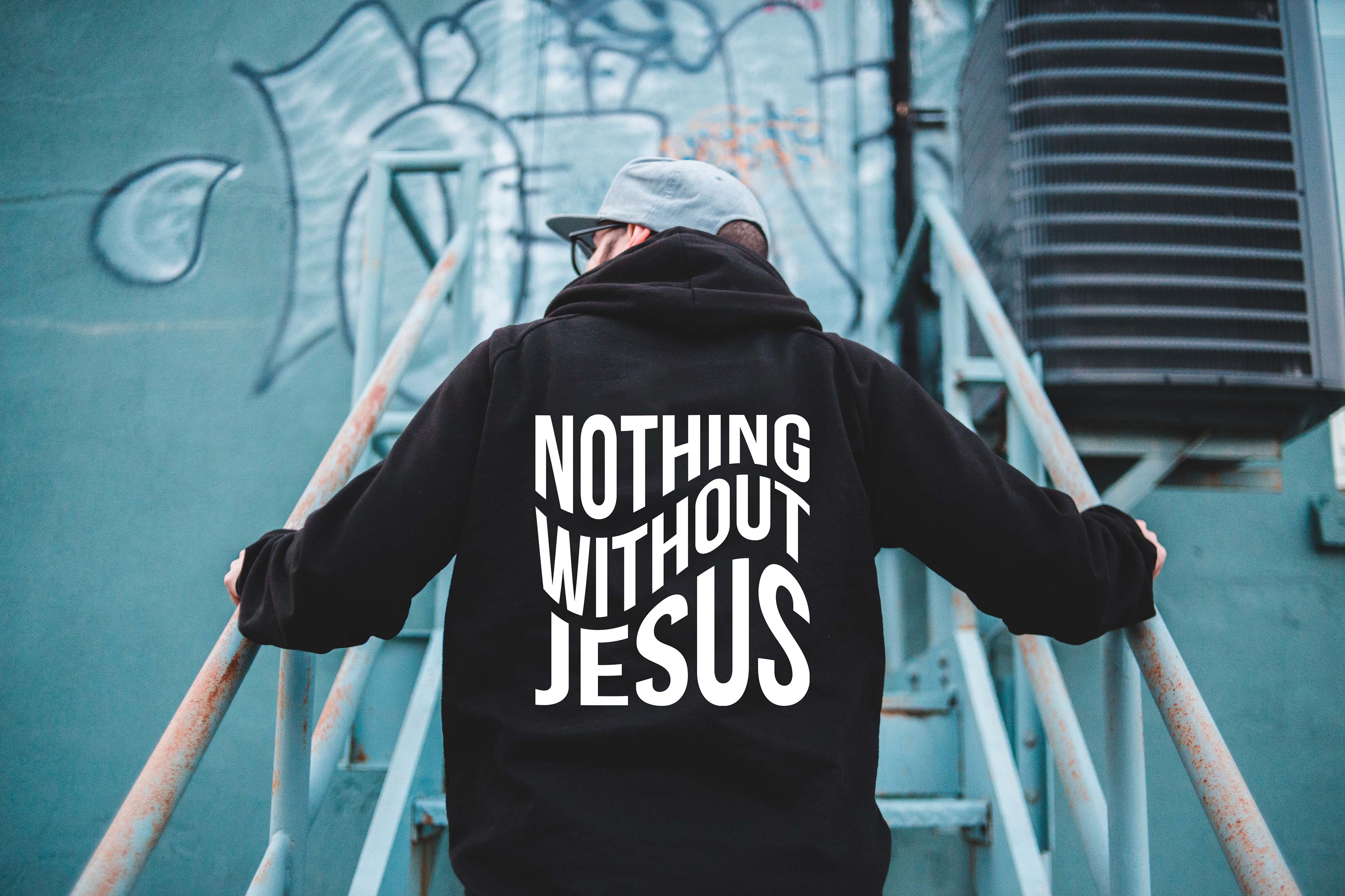 Nothing Without Jesus Pullover Hoodie image 1