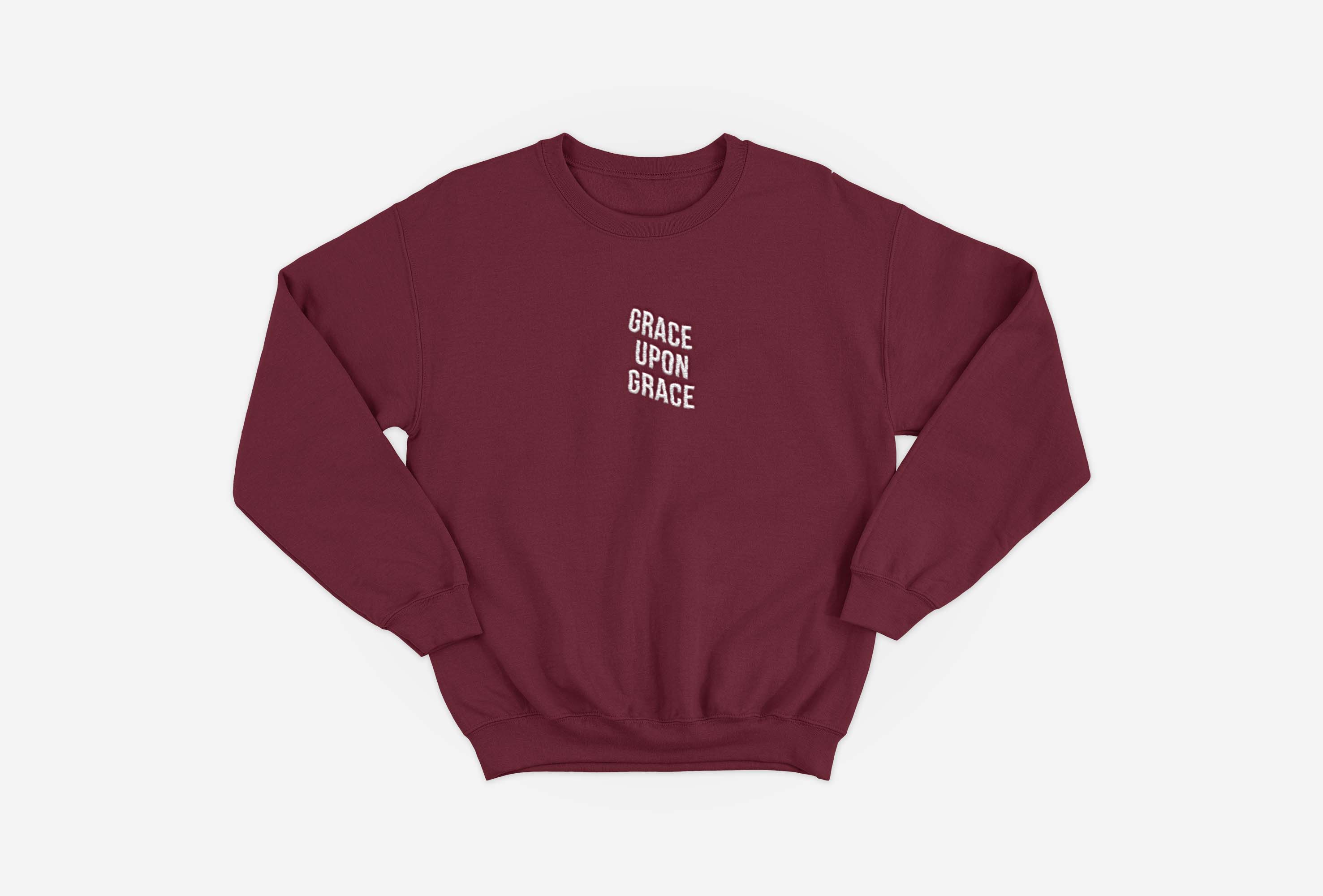 Grace Upon Grace Embroidered Sweatshirt image 1