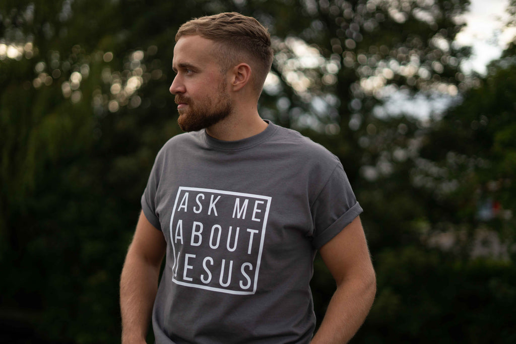 Ask Me About Jesus T-shirt image 5