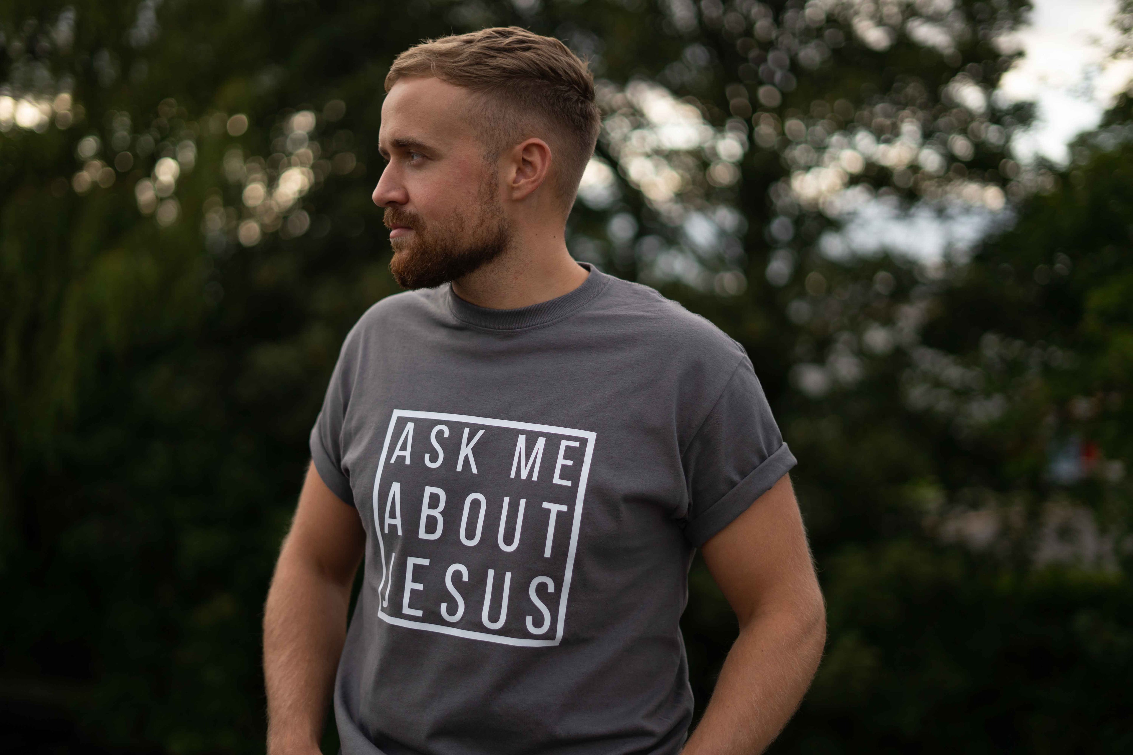 Ask Me About Jesus T-shirt image 5
